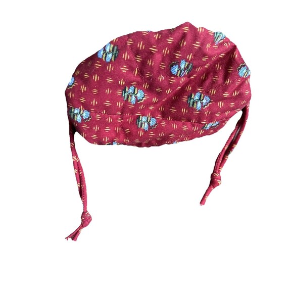 Vera Bradley Provincial Red Jewelry Drawstring Pouch Retired 8 Pockets Rare EUC - Picture 2 of 6